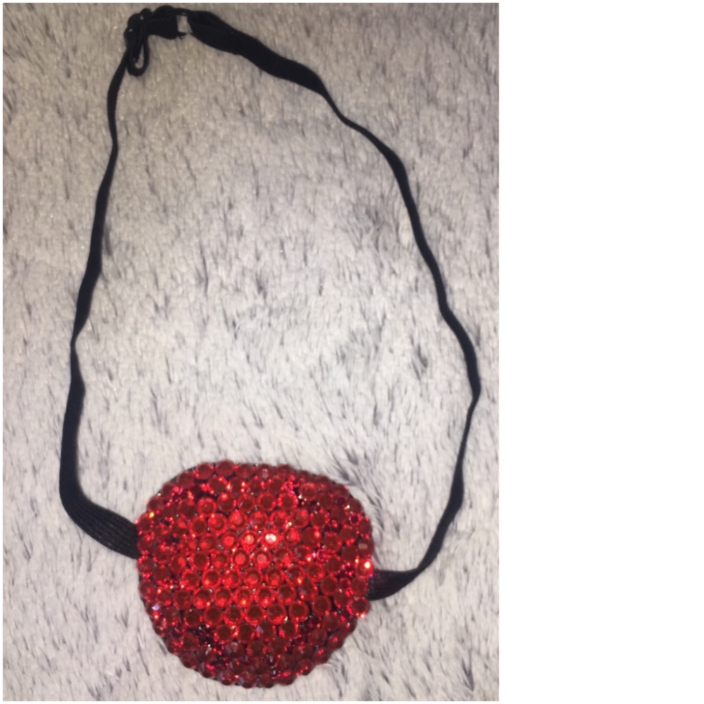 Light Siam Red Crystal Medical Eye Patch Cover Up